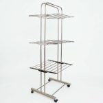 Raja Interiors Orchid SS Premium Stainless Steel Drying Stand with Wheels